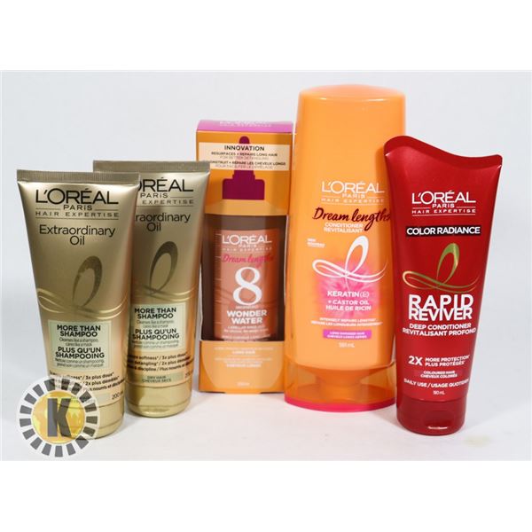 ASSORTED BAG L'OREAL HAIR PRODUCTS