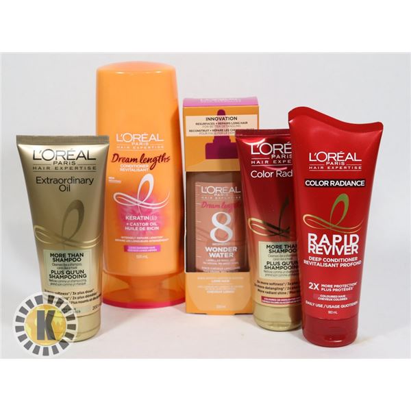 ASSORTED BAG L'OREAL HAIR PRODUCTS