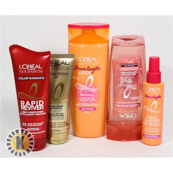 ASSORTED BAG L'OREAL HAIR PRODUCTS