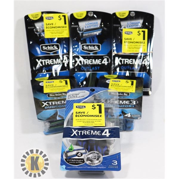 BAG OF SCHICK  XTREME3