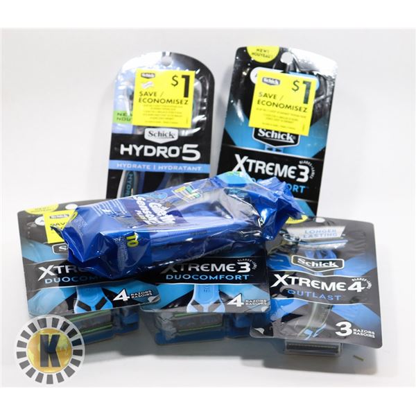 BAG OF SCHICK  XTREME3