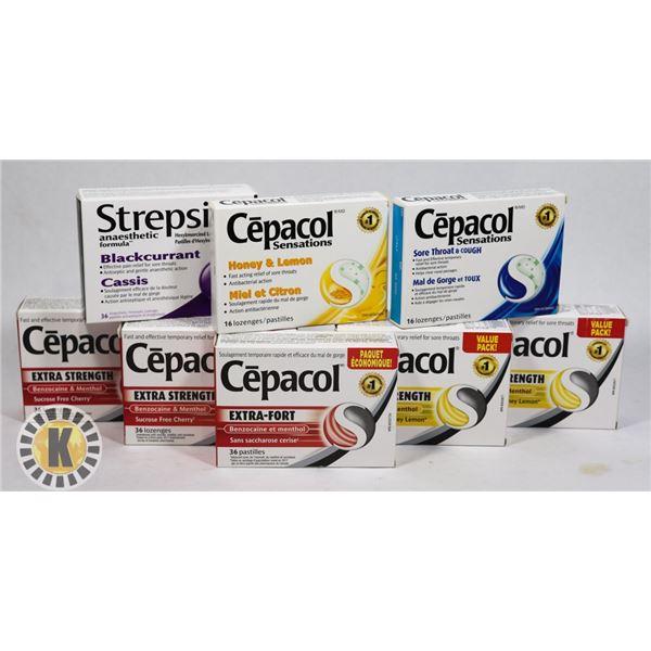 BAG OF CEPACOL AND STREPSILS