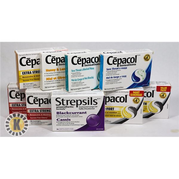 BAG OF CEPACOL AND STREPSILS
