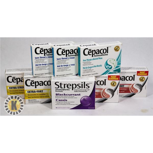 BAG OF CEPACOL AND STREPSILS