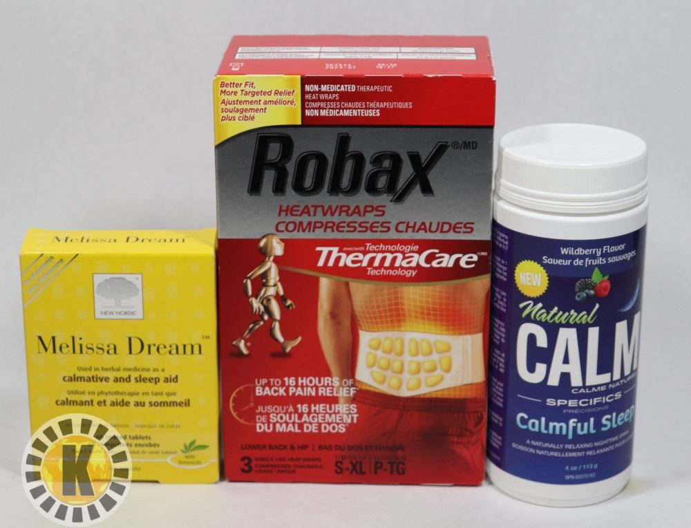 BAG OF ROBAX HEATWRAPS AND NATURAL CALM