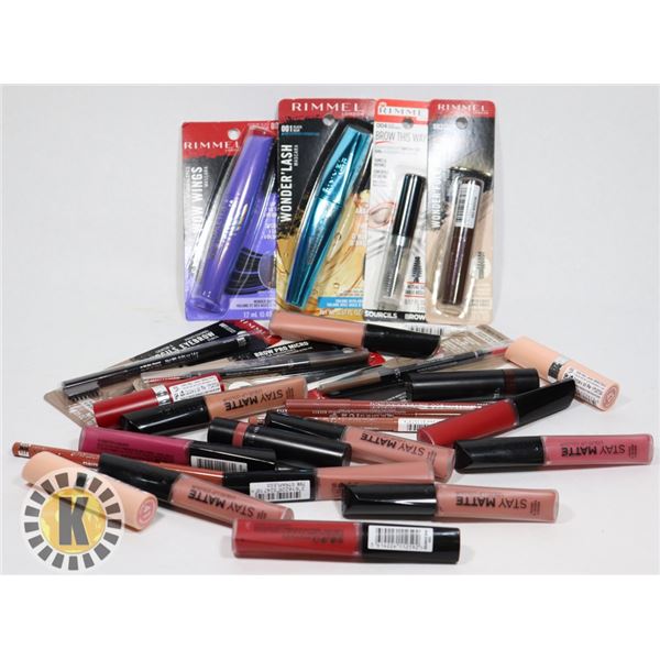 BAG OF ASSORTED RIMMEL COSMETIC PRODUCT