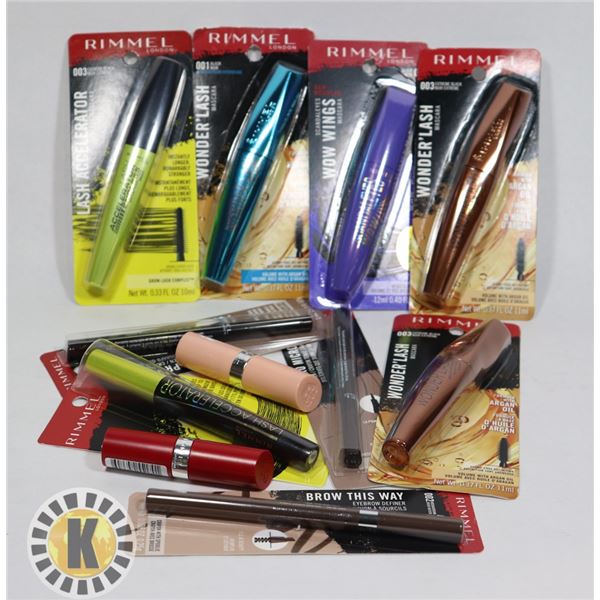 BAG OF ASSORTED RIMMEL COSMETIC PRODUCT