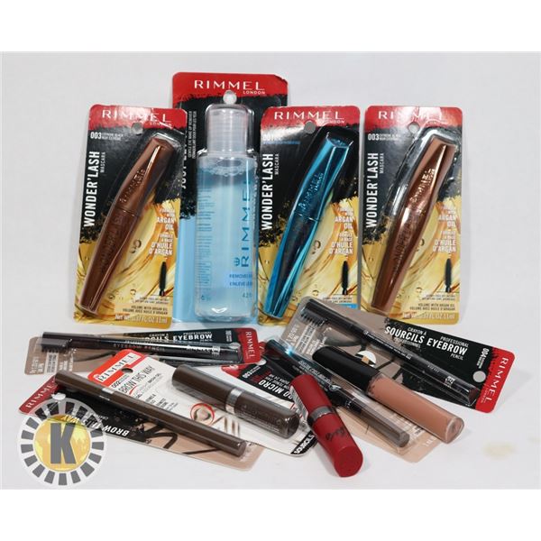 BAG OF ASSORTED RIMMEL COSMETIC PRODUCT