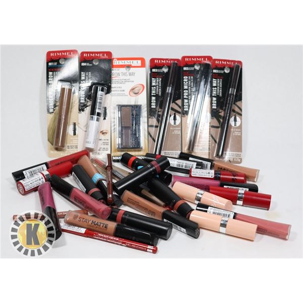 BAG OF ASSORTED RIMMEL COSMETIC PRODUCT
