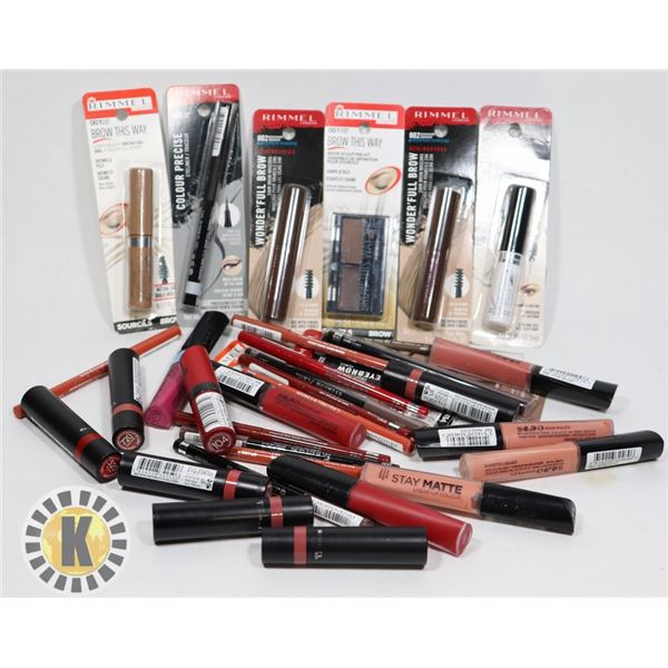 BAG OF ASSORTED RIMMEL COSMETIC PRODUCT