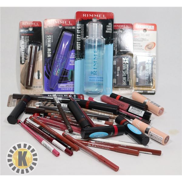 BAG OF ASSORTED RIMMEL COSMETIC PRODUCT