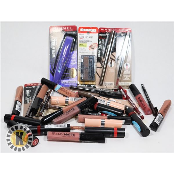 BAG OF ASSORTED RIMMEL COSMETIC PRODUCT