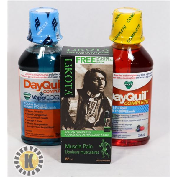 BAG OF DAYQUIL AND LaKOTA