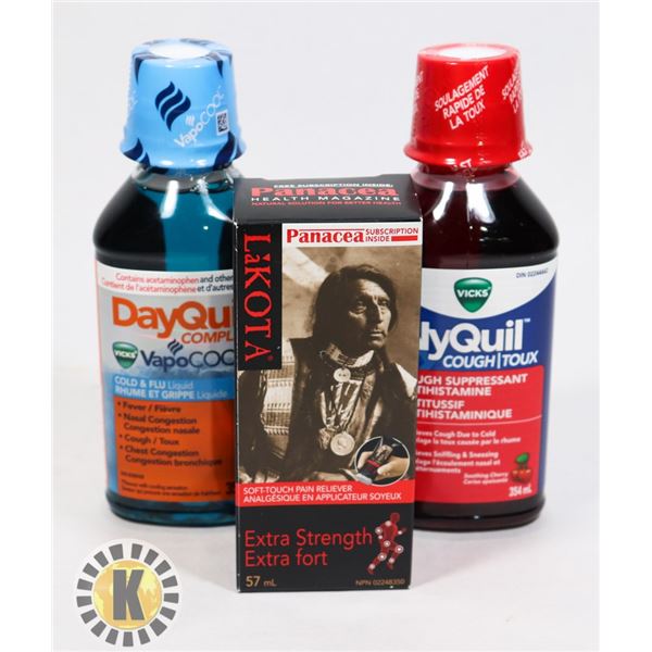 BAG OF DAYQUIL AND LaKOTA