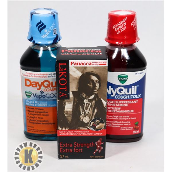 BAG OF DAYQUIL AND LaKOTA