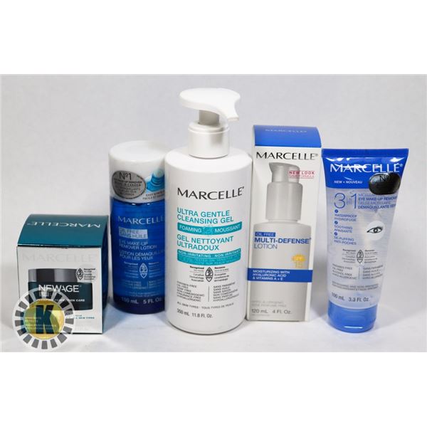 ASSORTED BAG OF MARCELLE SKIN CARE PRODUCT