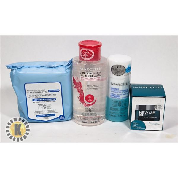ASSORTED BAG OF MARCELLE SKIN CARE PRODUCT