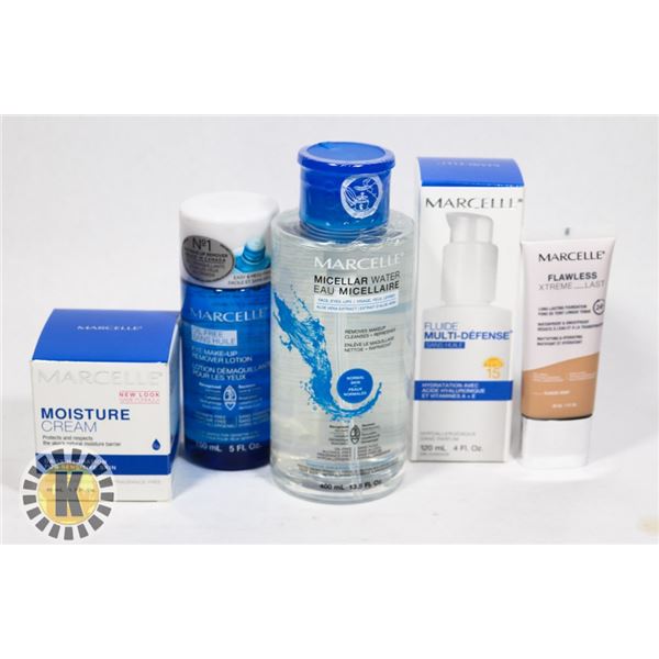 ASSORTED BAG OF MARCELLE SKIN CARE PRODUCT