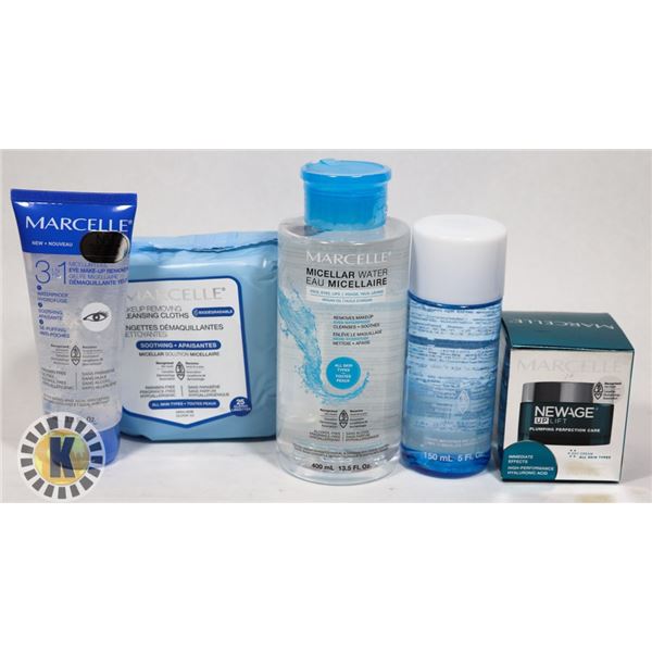 ASSORTED BAG OF MARCELLE SKIN CARE PRODUCT