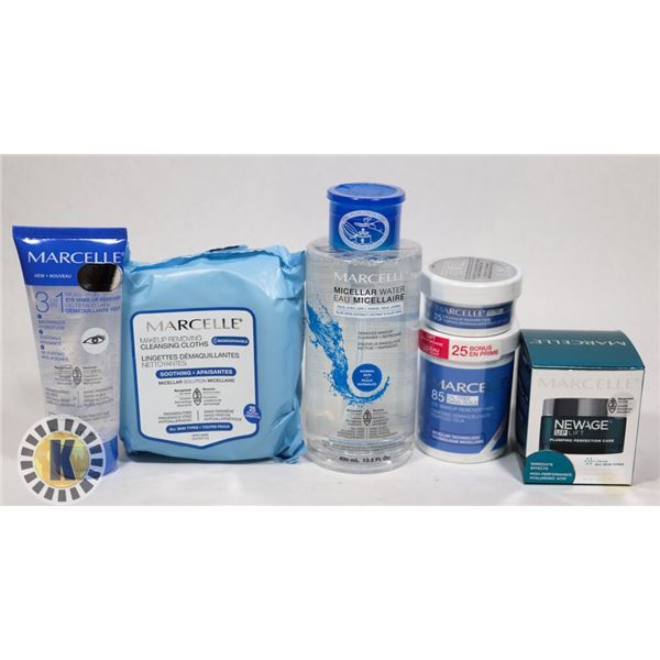 ASSORTED BAG OF MARCELLE SKIN CARE PRODUCT