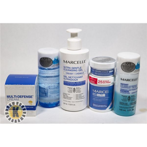 ASSORTED BAG OF MARCELLE SKIN CARE PRODUCT