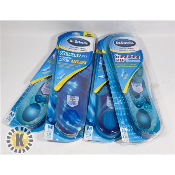 BAG OF DR.SCHOLL'S MASSAGING GEL  INSOLES