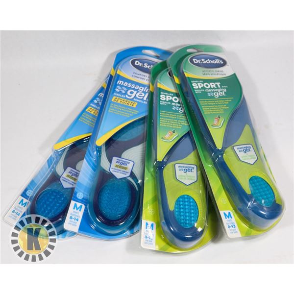 BAG OF DR.SCHOLL'S MASSAGING GEL  INSOLES