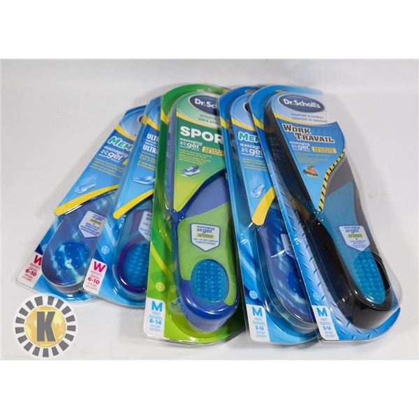BAG OF DR.SCHOLL'S MASSAGING GEL  INSOLES