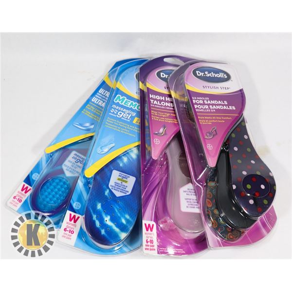 BAG OF DR.SCHOLL'S MASSAGING GEL  INSOLES