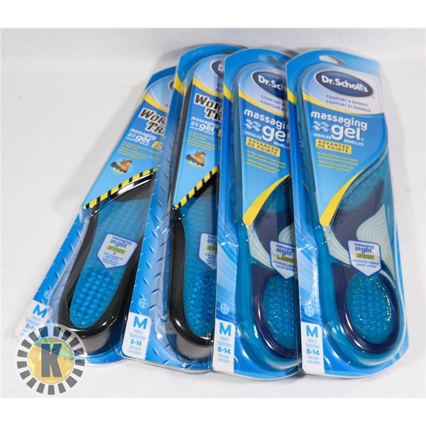 BAG OF DR.SCHOLL'S MASSAGING GEL  INSOLES