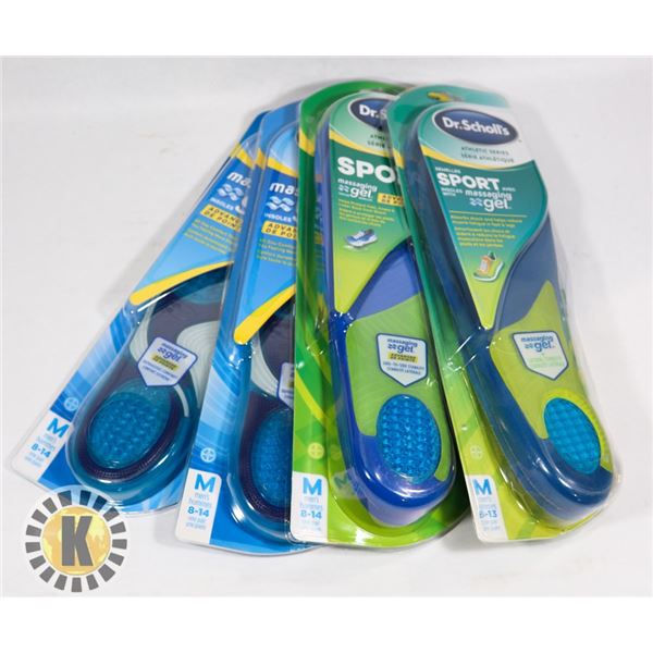 BAG OF DR.SCHOLL'S MASSAGING GEL  INSOLES