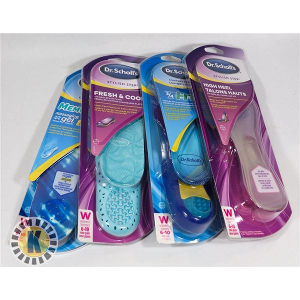 BAG OF DR.SCHOLL'S MASSAGING GEL  INSOLES