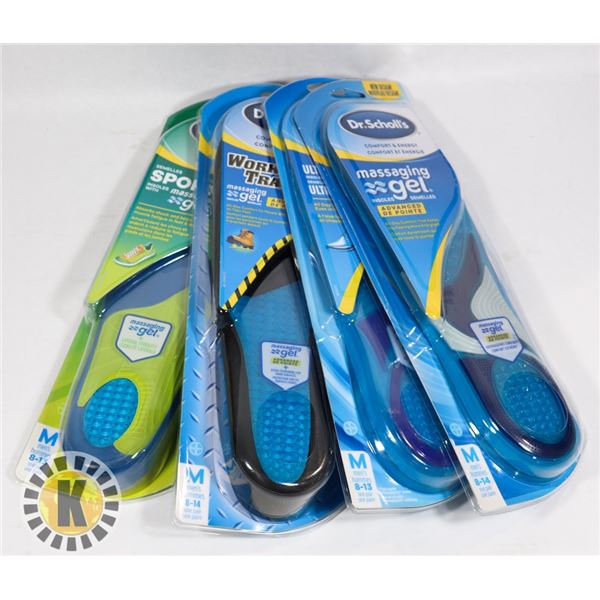 BAG OF DR.SCHOLL'S MASSAGING GEL  INSOLES