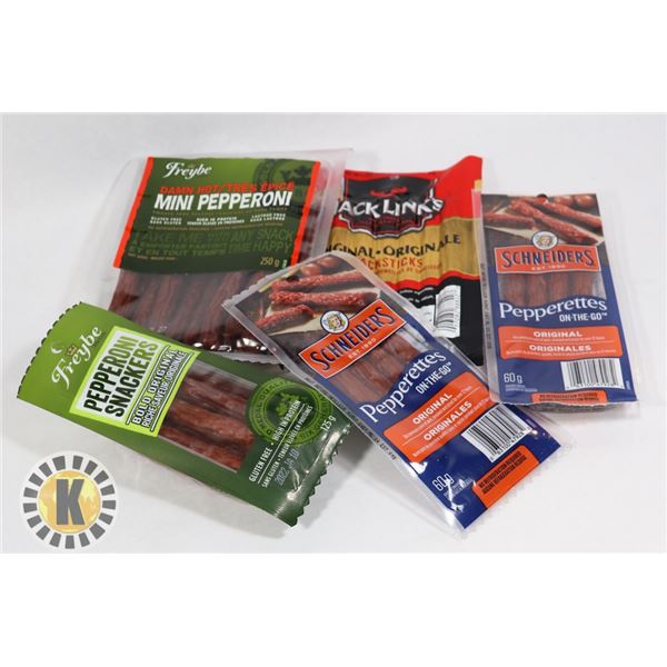 BAG OF ASSORTED MEAT SNACKS