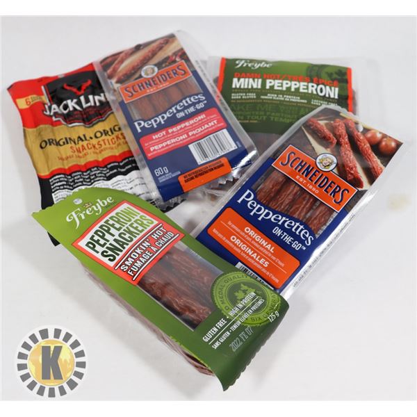 BAG OF ASSORTED MEAT SNACKS