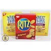 Image 1 : ASSORTED BAG OF SNACKS INCLUDES RITZ