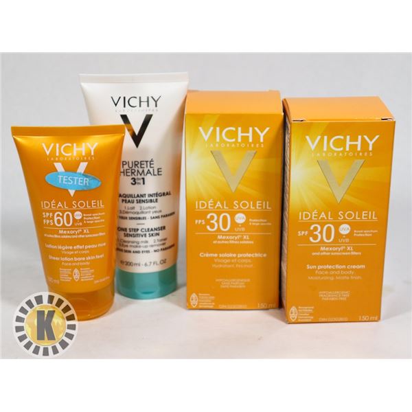 ASSORTED BAG OF VICHY SKIN CARE PRODUCTS