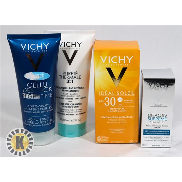 ASSORTED BAG OF VICHY SKIN CARE PRODUCTS