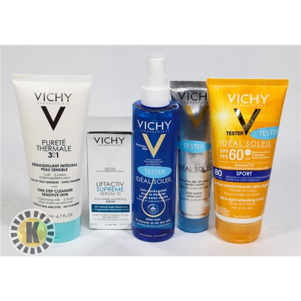 ASSORTED BAG OF VICHY SKIN CARE PRODUCTS