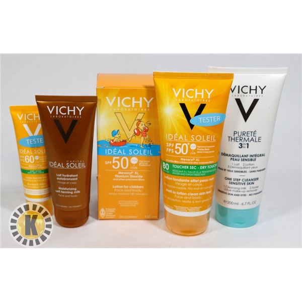 ASSORTED BAG OF VICHY SKIN CARE PRODUCTS