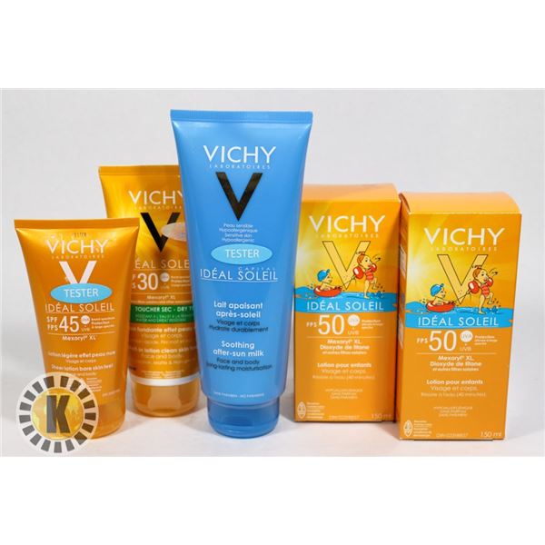 ASSORTED BAG OF VICHY SKIN CARE PRODUCTS