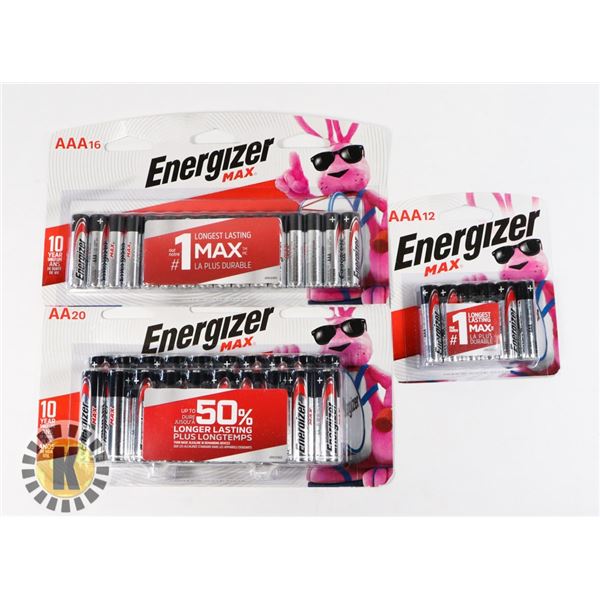 BAG OF ASSORTED BATTERIES INCLUDES ENERGIZER
