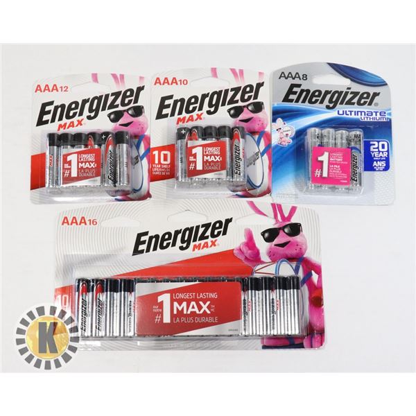 BAG OF ASSORTED BATTERIES INCLUDES ENERGIZER