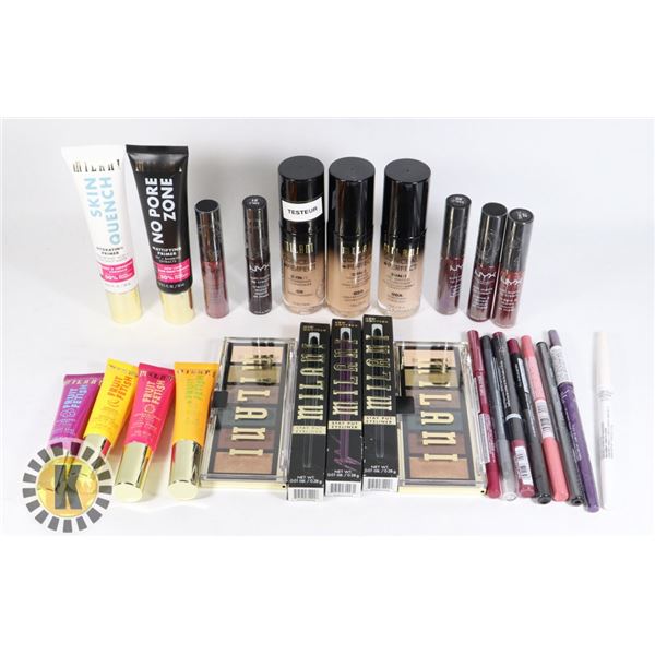 BAG OF ASSORTED COSMETIC PRODUCTS INCLUDES MILLANI