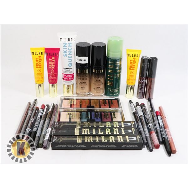 BAG OF ASSORTED COSMETIC PRODUCTS INCLUDES MILLANI