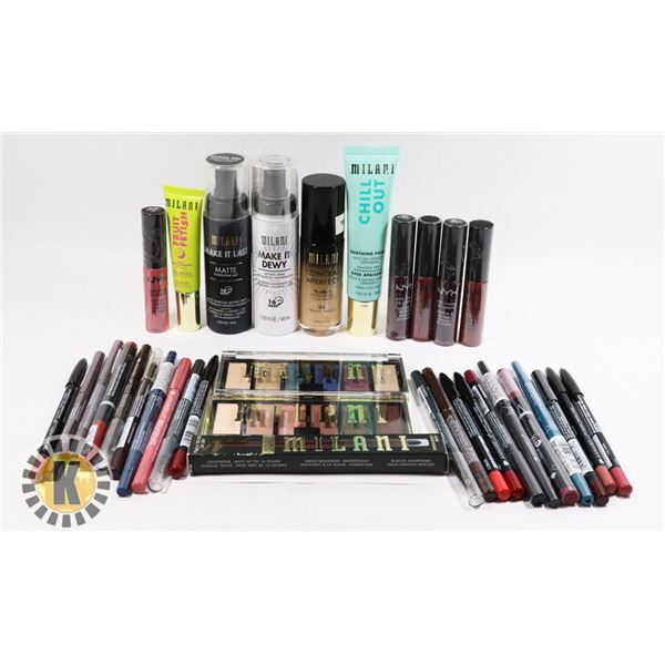 BAG OF ASSORTED COSMETIC PRODUCTS INCLUDES MILLANI