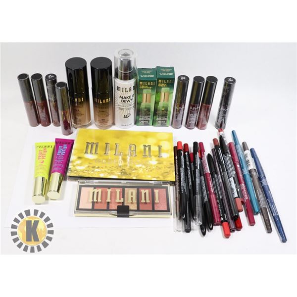 BAG OF ASSORTED COSMETIC PRODUCTS INCLUDES MILLANI