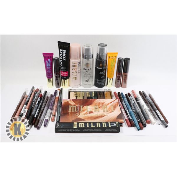 BAG OF ASSORTED COSMETIC PRODUCTS INCLUDES MILLANI