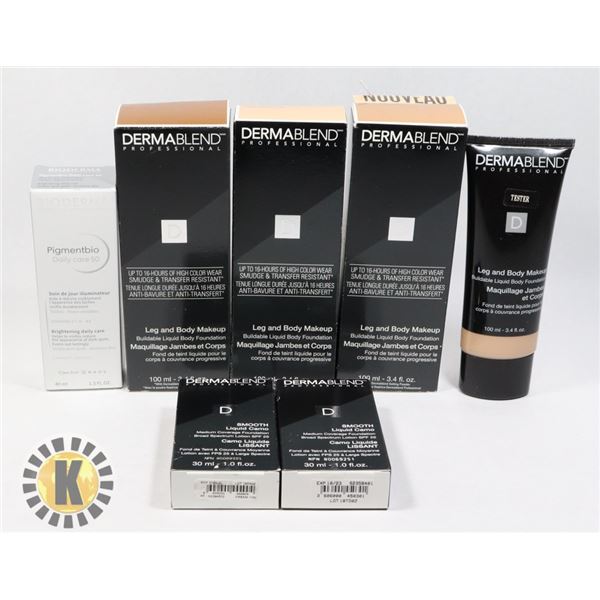 BAG OF ASSORTED COSMETIC/SKIN CARE  SUPPLIES