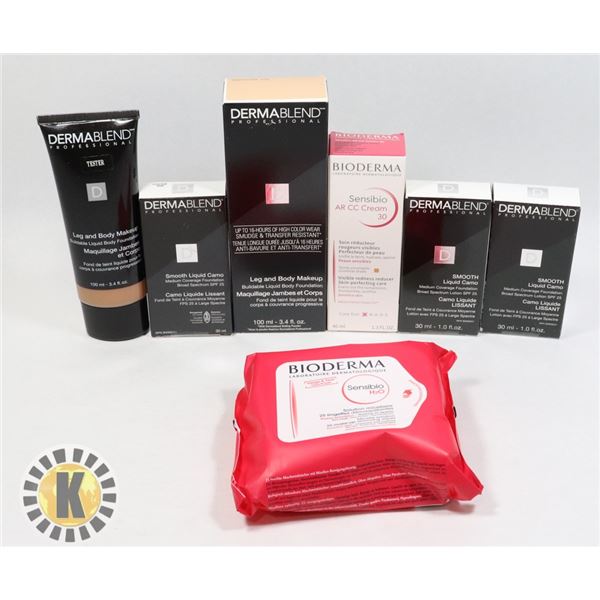 BAG OF ASSORTED COSMETIC/SKIN CARE  SUPPLIES